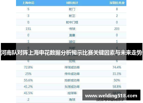 河南队对阵上海申花数据分析揭示比赛关键因素与未来走势